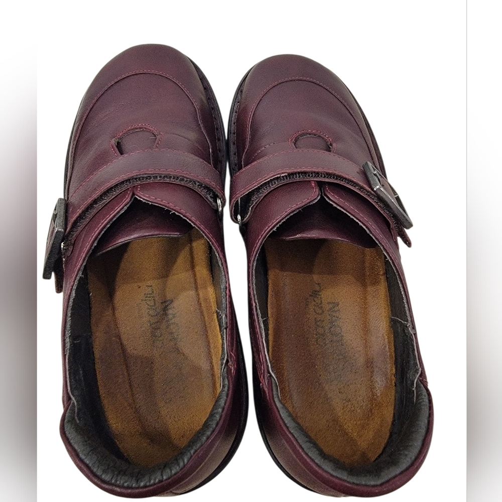 Naot Tane Leather Shoes Slip On Buckle Detail Comfort Loafer Women’s 7.5-8 - Picture 7 of 16
